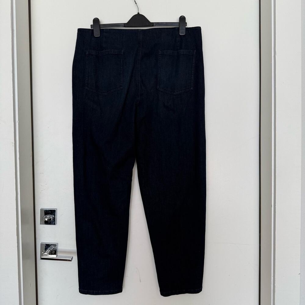NWT NEW Eileen Fisher Organic Cotton Stretch Tapered Ankle Jeans Size 16 - Picture 12 of 12